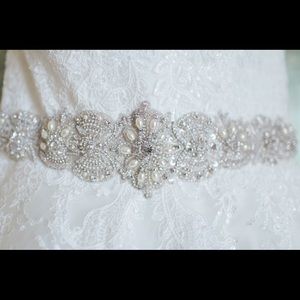 Bridal bling wedding belt